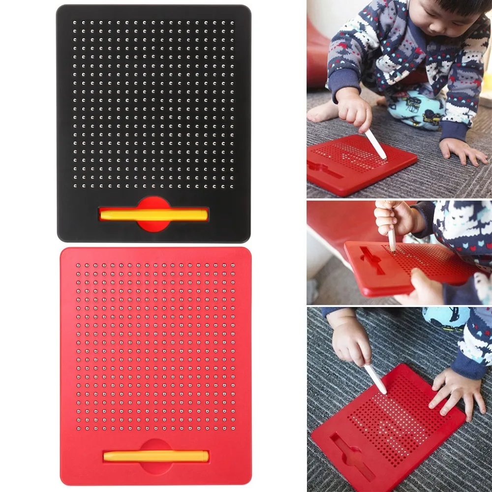 Доска для рисования магнитный шар эскиз коврик планшет обучающая Детская Игрушка Обучение искусство обучение рисованию игрушки подарки черный красный