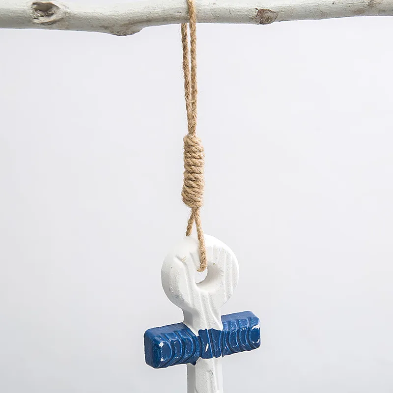 Mediterranean Ocean Wind Chime fish Pendant Home Pendant anchor Ornaments Gifts Wooden Crafts Shells Conch Curtain Decoration