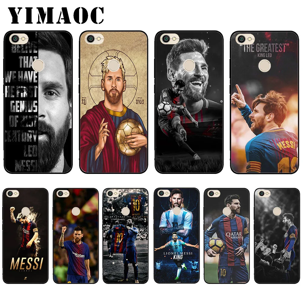 

YIMAOC Lionel Messi Black Soft Silicone Case for Xiaomi Redmi Note 6 Pro 7 Pro S2 Go Cover