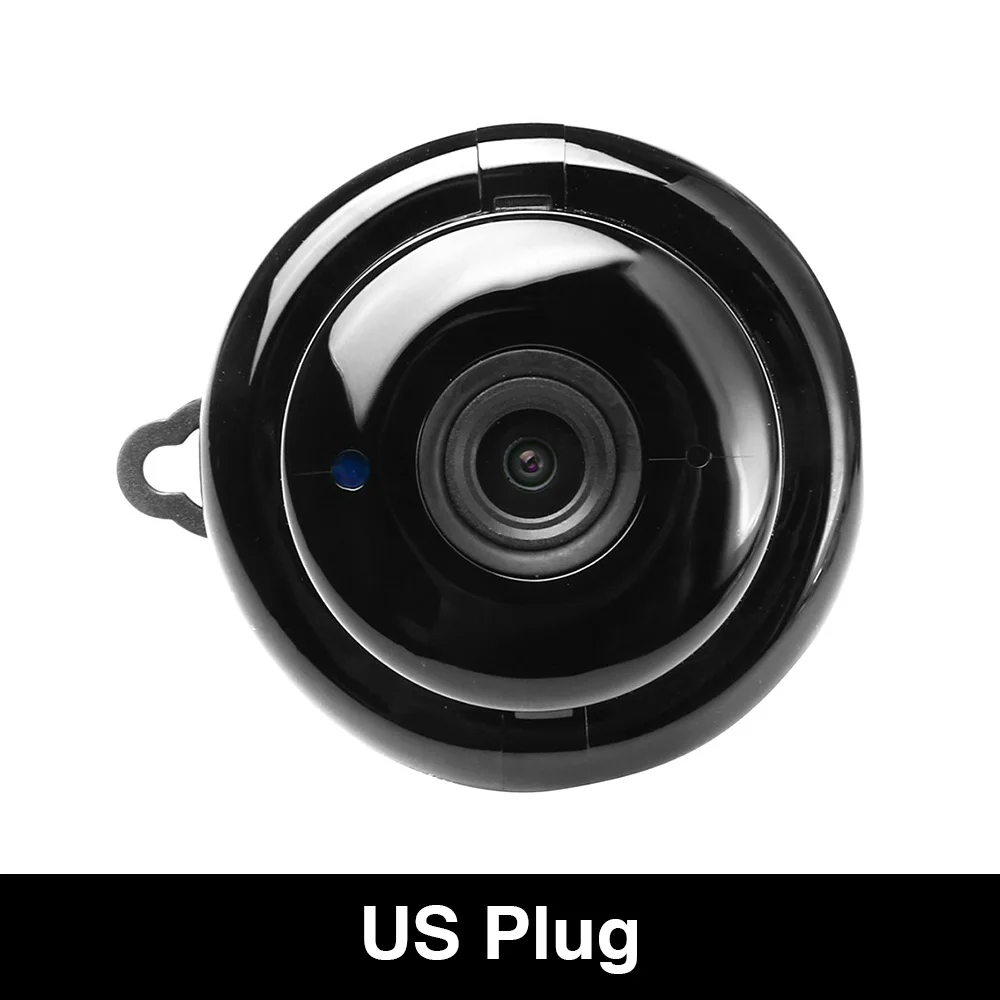 ET мини беспроводная wifi камера 720P беспроводная домашняя безопасность P2P умная мини камера наблюдения ночное видение детский монитор камера - Цвет: US Plug