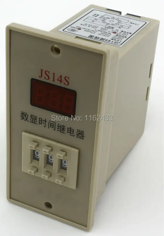 

JS14S-3 AC 380V 99.9s on-delay DPDT time relay JS14S series 380VAC delay timer