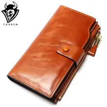 2017 Nouveau Design De Mode Multifonctionnel Bourse En Cuir Véritable Portefeuille Femmes Style Long de Vache Sac À Main En Gros Et Au Détail Sac