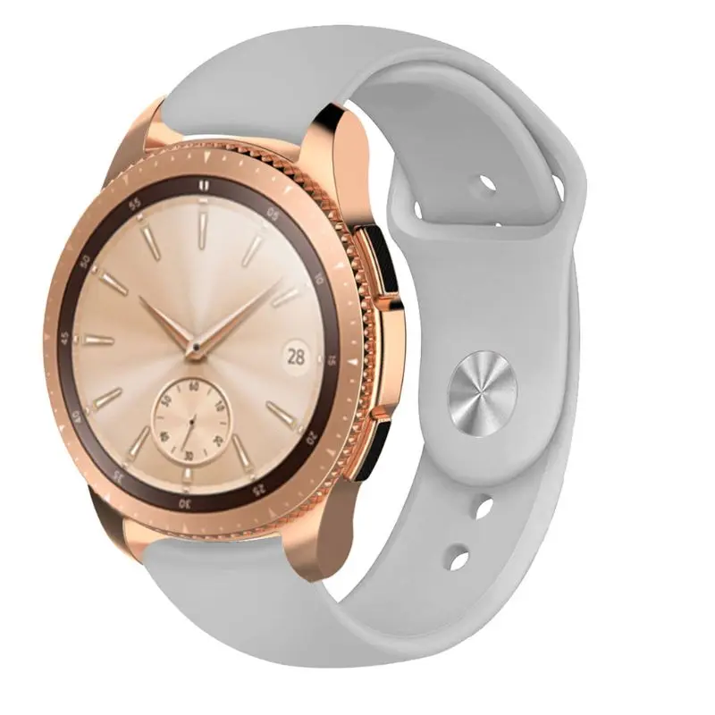 F Мягкий силиконовый ремешок для наручных часов Замена для samsung Active R500/samsung Galaxy Watch R810 42 мм/samsung gear Sport R600/S - Цвет: F