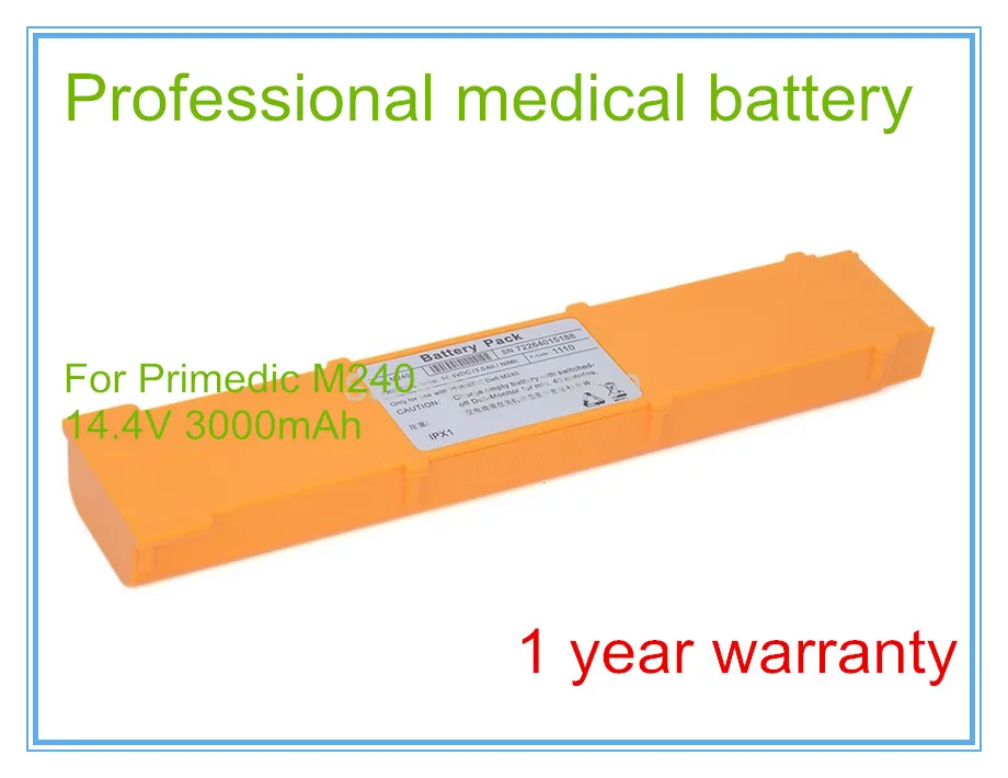 Defibrillator Battery Replacement For M240,For Metrax GmbH PRIMEDIC DM1,DM3,DM10,DM30,EC01