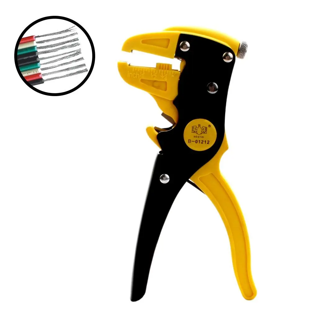 

2 in 1 Self Adjusting Wire Cutting Stripper Too Automatic Self Crimper Stripping Cutter Cutting Adjustable Cable Wire Stripper