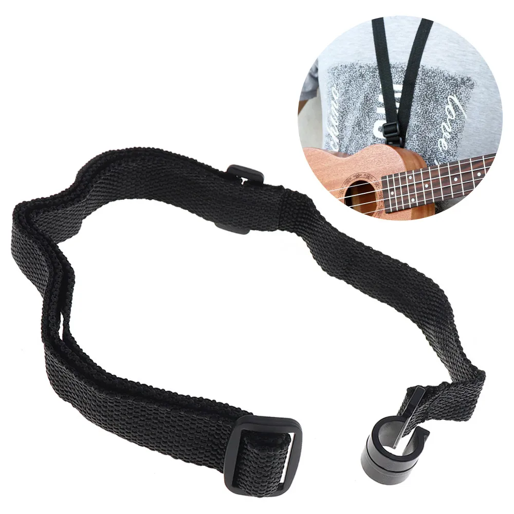 46cm 58cm Universal Ukulele Strap Adjustable Durable Nylon Neck Hanging
