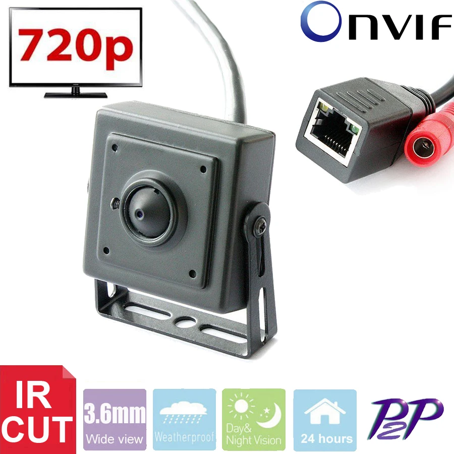 

Vanxse CCTV 1.0MP 1280X720P Mini Network Security IP Camera Surveillance Camera