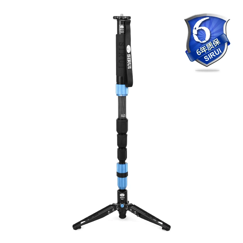 US $270.00 Sirui Unipod Monopod P224S Carbon Fiber Camera Tripod Leg Support Video Camcorder Professional Light Weight DHL Free Shipping