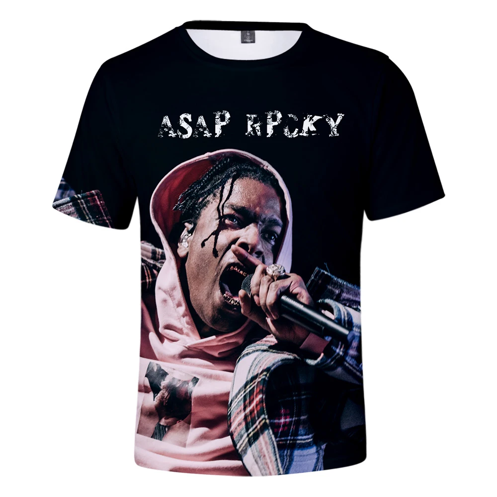 2019 New design t shirt men  marvel ASAP ROCKY 3D print t-shirts MAN Short sleeve Harajuku style tshirt tops US SIZE