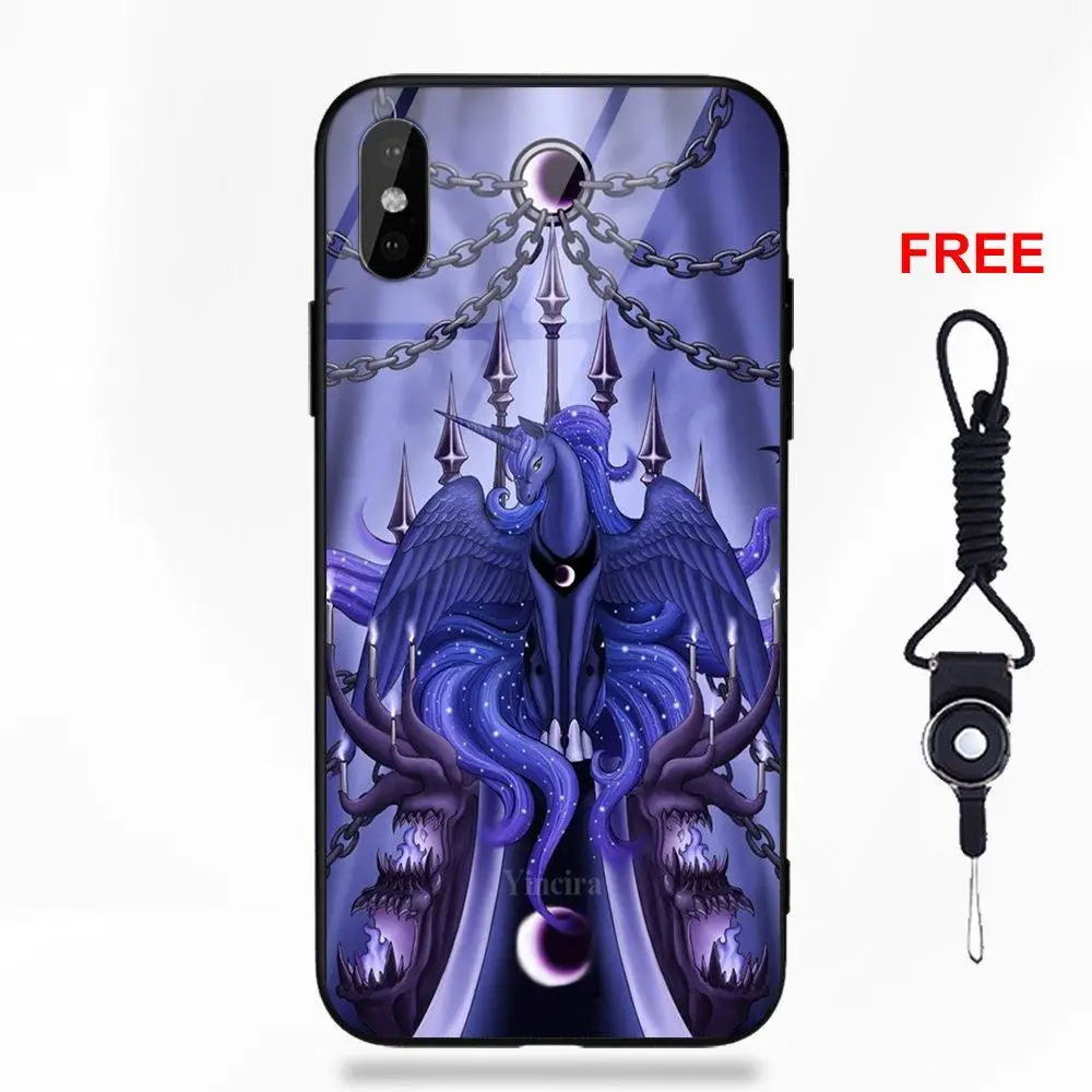 Vvcqod Cool мультфильм My Little Pony принцесса Луна для Apple iPhone 5 5C 5S SE 6 S 7 8 Plus X XS Max