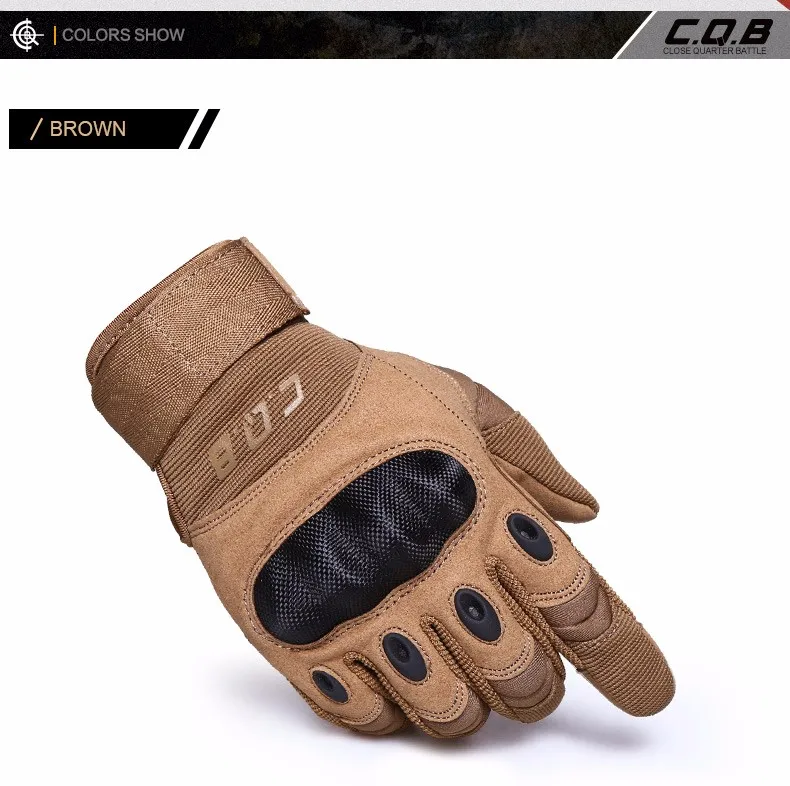 CQB Outdoor Full Finger Men's Non-slip Breathable Tactical Gloves9