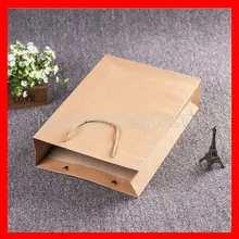 100 шт./лот) 10 размер высокого качества 260gsm коричневой крафт-бумаги мешок