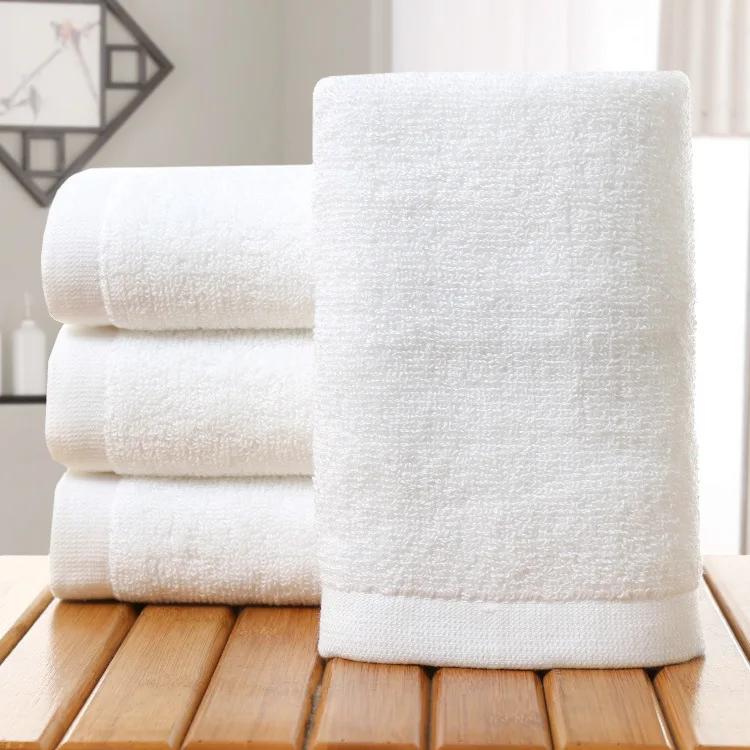 

Thicken Cotton 21 Unit 100 Gram White Towel Hotel Foot Spa Special Towel 35*70cm