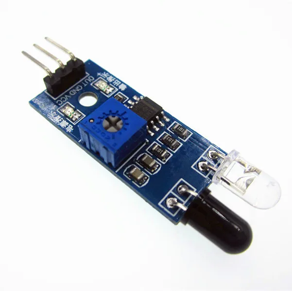 

1PCS New Diy Smart Car Robot Reflective Photoelectric 3pin IR Infrared Obstacle Avoidance Sensor Module