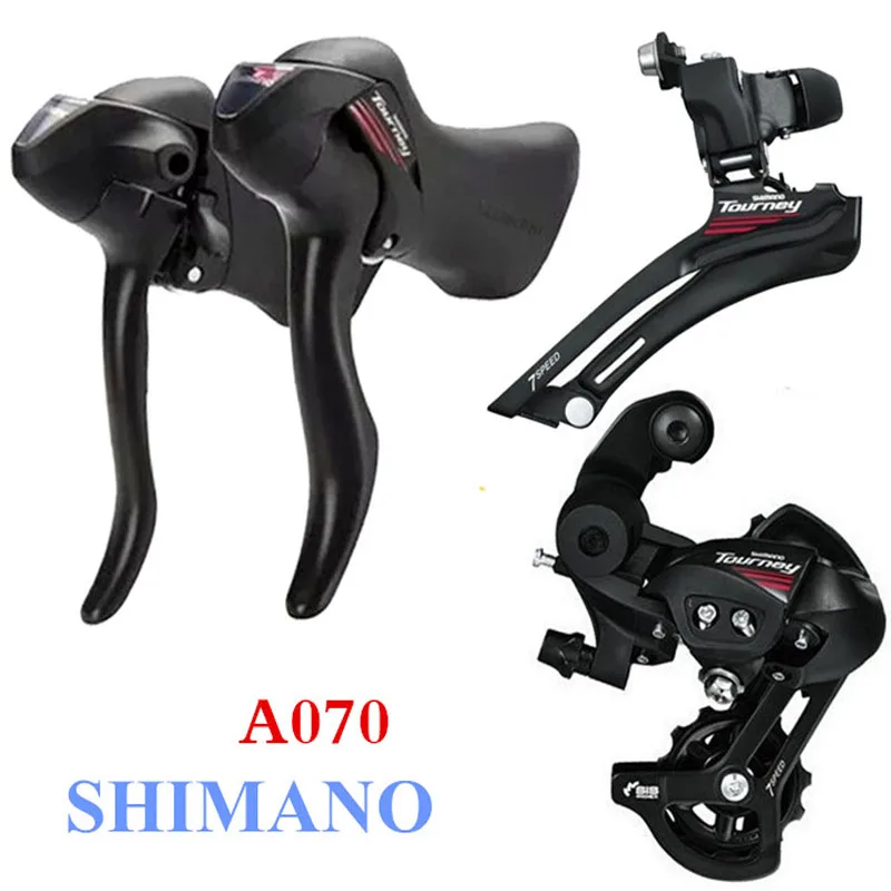 SHIMANO AO70 2x7 скоростной переключатель для шоссейного велосипеда, комплект переключателей передач для велосипеда, ручка управления звездочкой, комплект запасных частей для велосипеда