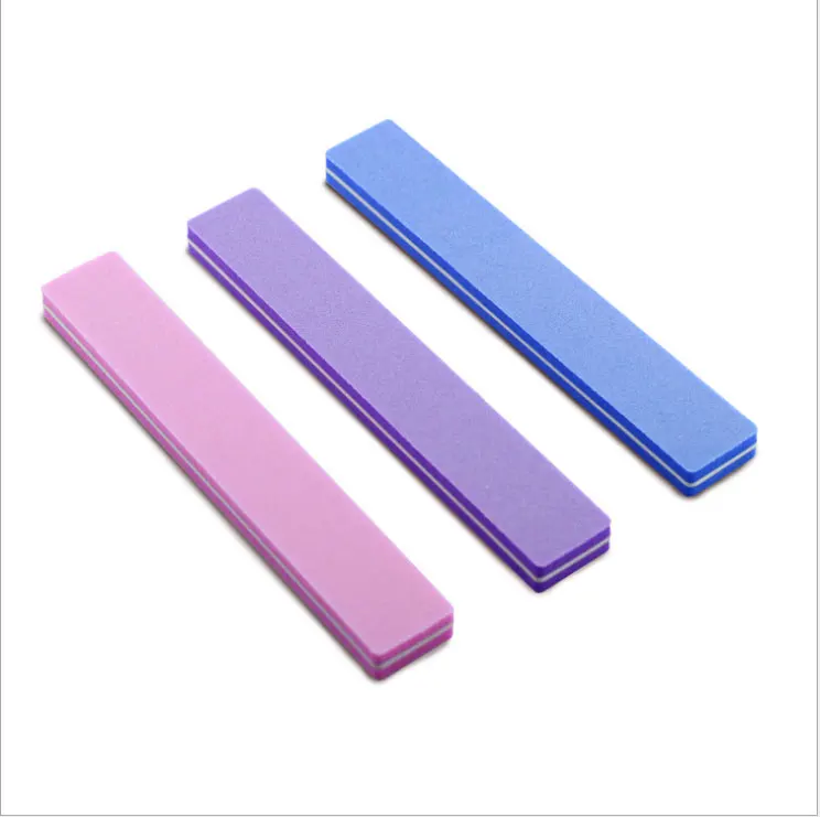 10 Pcs Rectangle Nail File Sponge Buffer Nail Art Tips Buffing File Sponge Manicure Sanding