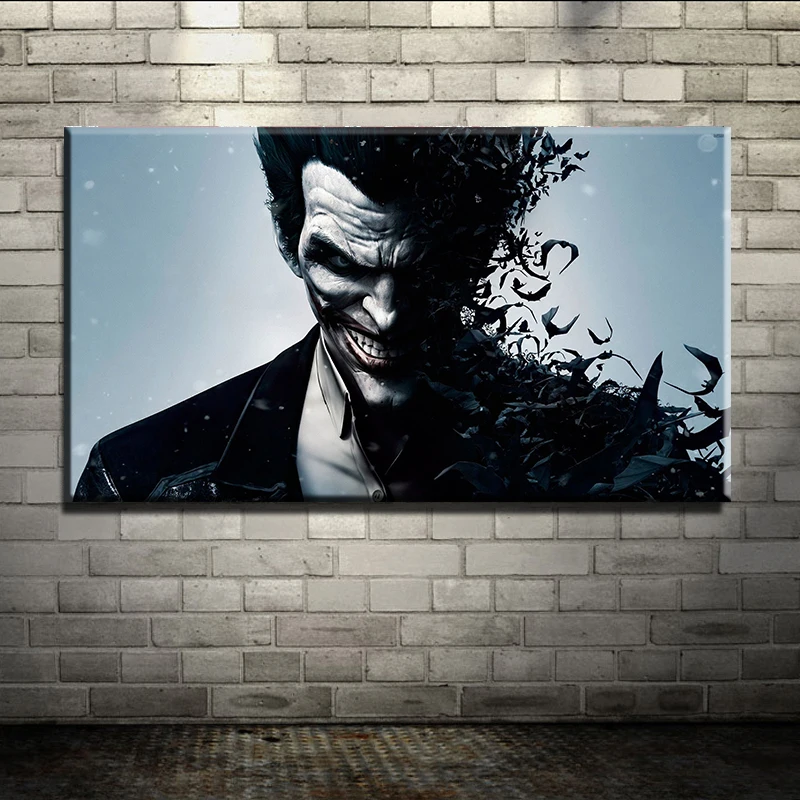 Joker painting wall art canvas large wall pictures for living room