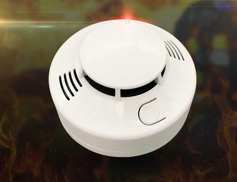 Беспроводной дым пожарной сигнализации детектор дома независимых звуковой и световой сигнализации для отеля/школы/Склад/больницы/
