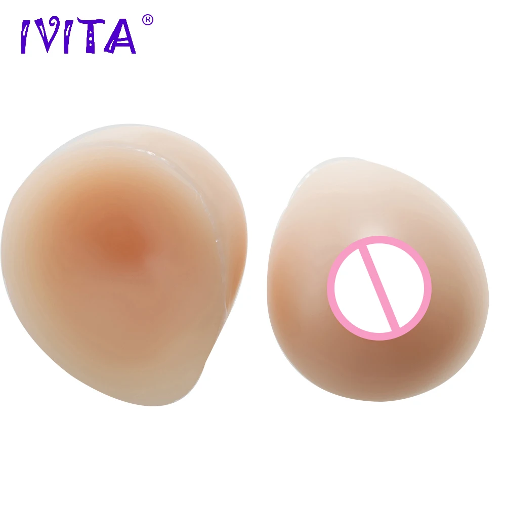 

IVITA 1200g Crossdresser Fake Boobs Silicone Breast Forms For Crossdresser Transgender Drag Queen Mastectomy Enhancer