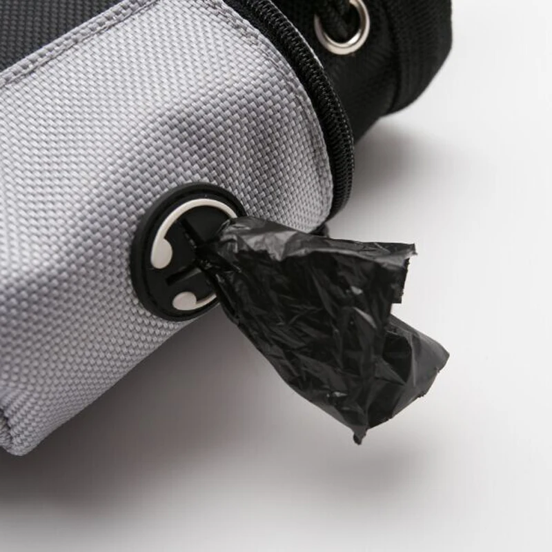 1pc Black Puppy Pet Dog Treat Pouch Waterproof Training Walking Food Snacks Bait Waist Bag 12.5x12.5x8cm