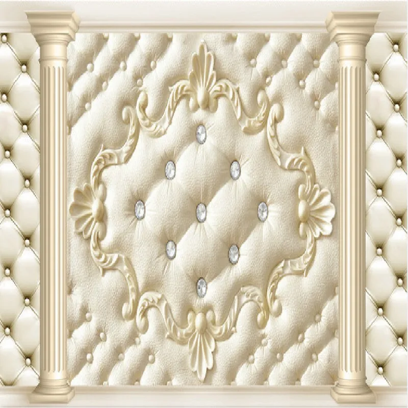 beibehang Custom wallpaper 3d photo mural European style soft package wall paper Living room bedroom background 3d wallpaper beibehang Custom wallpaper 3d photo mural European style soft package wall paper Living room bedroom background 3d wallpaper