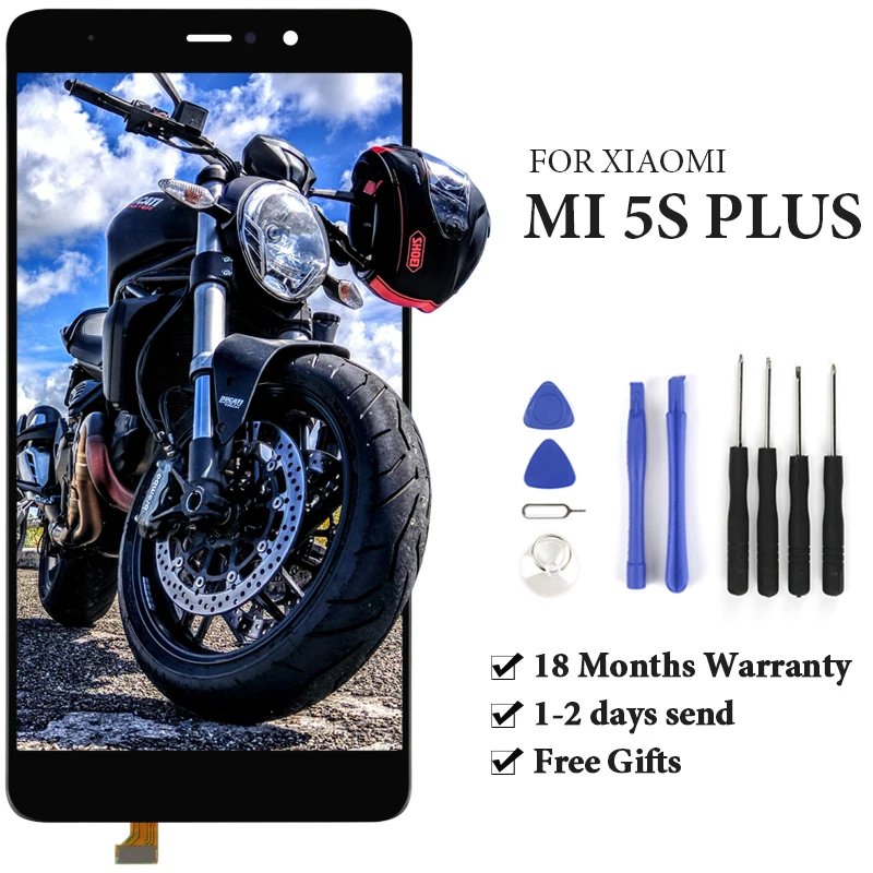 Для Xiaomi 5S Plus ЖК-дисплей с сенсорным экраном в сборе рамкой замена мобильного