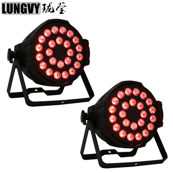 

Free Shipping 2pcs/Lot 24*10w 4in1 RGBW High Power Par Light With DMX512 Master Slave Led Par DJ Equipments