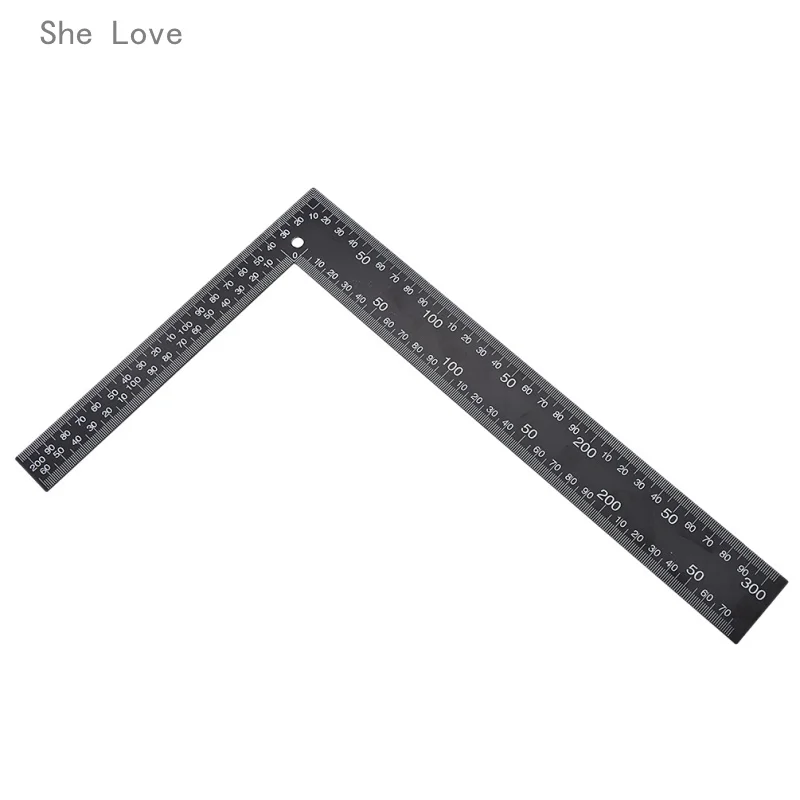 

She Love Right Angle Corner Ruler Crop Tool Cowhide Leather Special Type for Measurement and Drawing