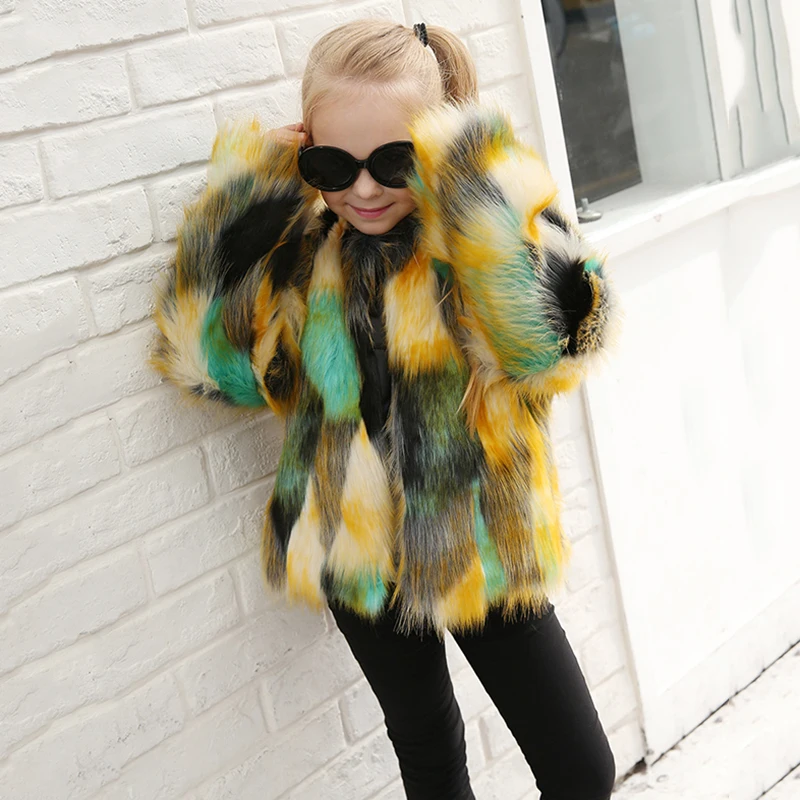 Beautiful Baby Girl'sFaux Fur Outfit Winter Warm Coat Jacket Snow suit Tops Xmas