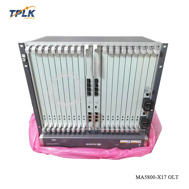 MA5800T-X17 4* 10GE FTTH EPON GPON OLT Opitcal линейный терминал OLT устройство с 2* MPSC 2* PILA AC+ источник питания постоянного тока