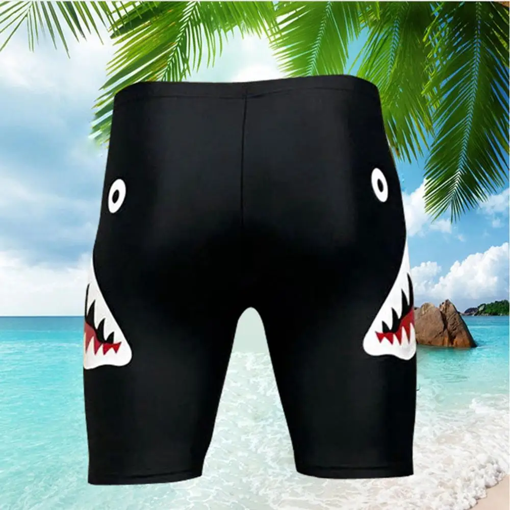 

Swimming Trunks Men Drawstring Breathable Nylon Spandex Fifth Pants Swimwear Swimsuit Plus Size, 4XL 5XL