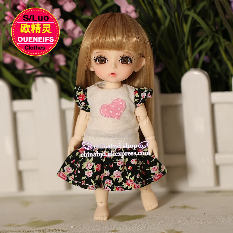 Одежда для куклы BJD SD 1/8 Летнее цветочное платье в форме сердца латти напи BTW тело