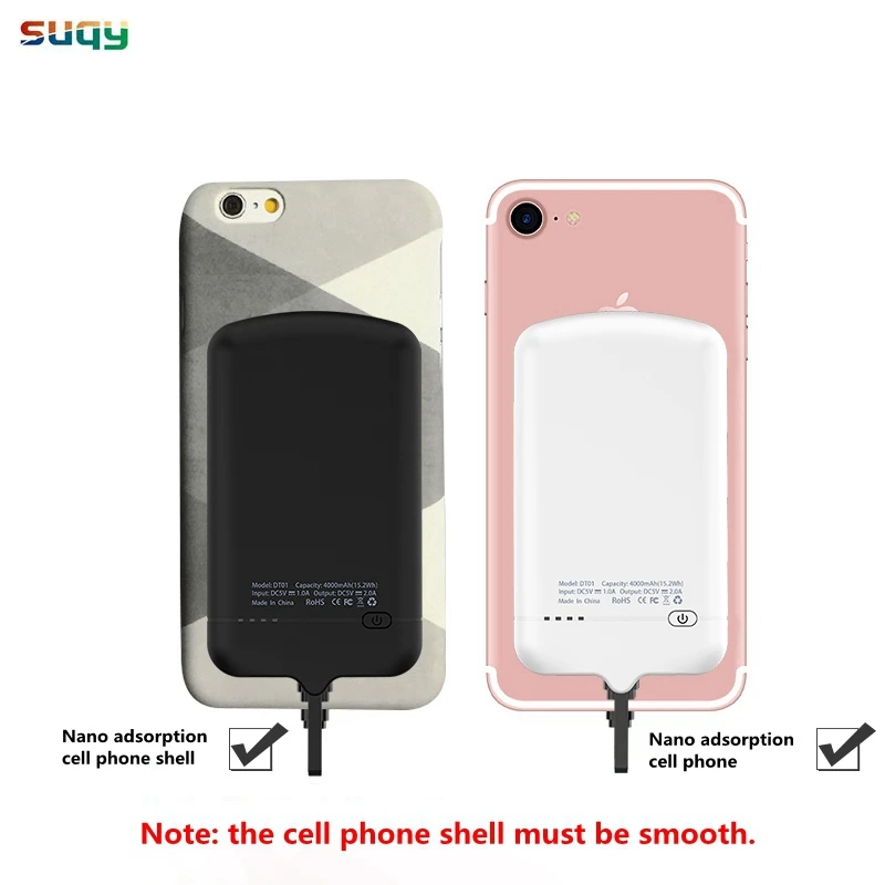 

suqy for iphone 5 5s 5c se 6plus 6s plus Battery Case External Battery for iphone 6 6s 7 7plus 8 8plus x Smart Battery Case