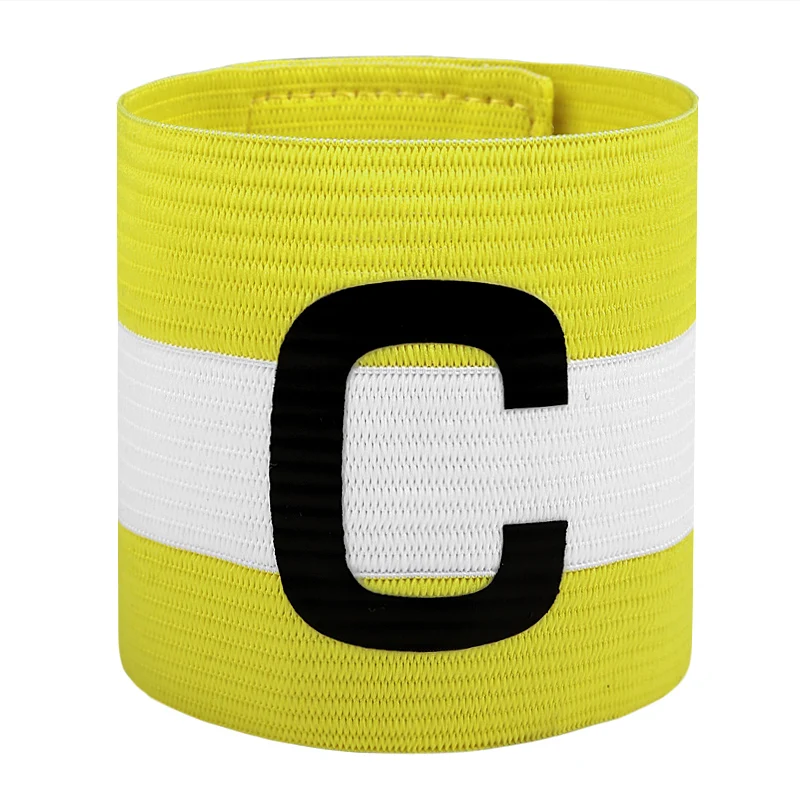 

Unisex Professional Football Match Captain Armband Soccer Arm Bands Flexible Sports Adjustable Anti-drop Captain Armband LOGO C