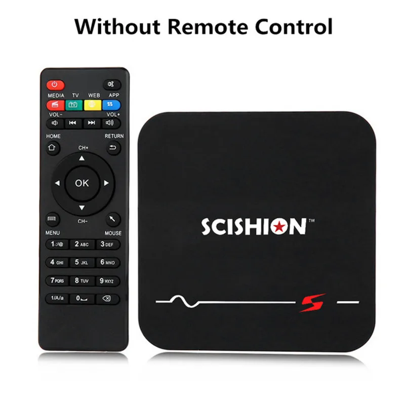 Смарт ТВ приставка SCISHION MODEL S Android 8 1 Mali 400 2 ГБ/16 ГБ RK3229 4G Wi Fi 100 Мбит/с 4K|ТВ-приставки и