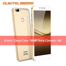 Oukitel mtk6737t u20 плюс смартфон 5.5 дюймов ips fhd quad core 13mp с двумя Объективами Камеры 2 ГБ + 16 ГБ Android 6.0 4 Г Мобильный телефон