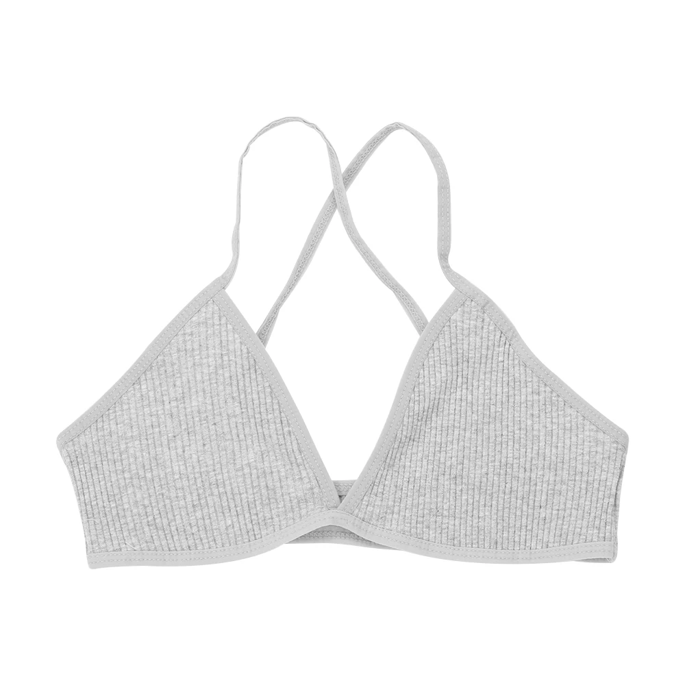 Серый Sexy Backless Women Triangle Bra Tops Solid Wireless Bralette V Neck Seamless Lingerie Underwear Soft Comfortable Intimates - Цвет: Серый