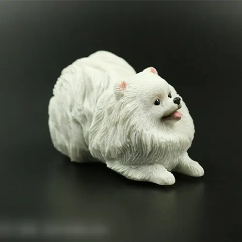 Pomeranian doggy figure artificial pet dog car styling home room decoration decorative article Christmas gift fan toy 4