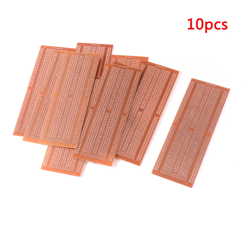 10x DIY Прототип бумага PCB Универсальный Эксперимент Матрица платы 4,8x13,3 см