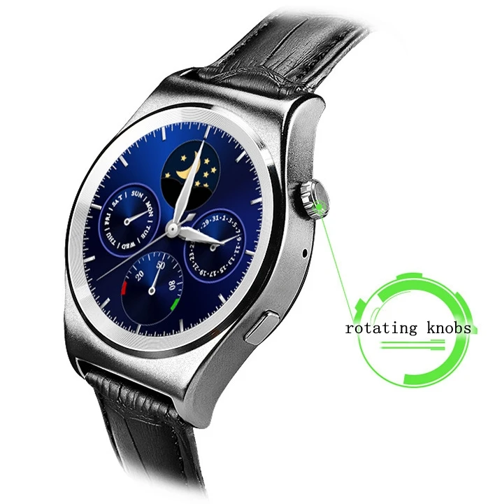 

2017 Men Women Smart Watch Full Circle Screen Bluetooth Smartwatch Android Heart Rate Monitor Temperature Altitude Instrument
