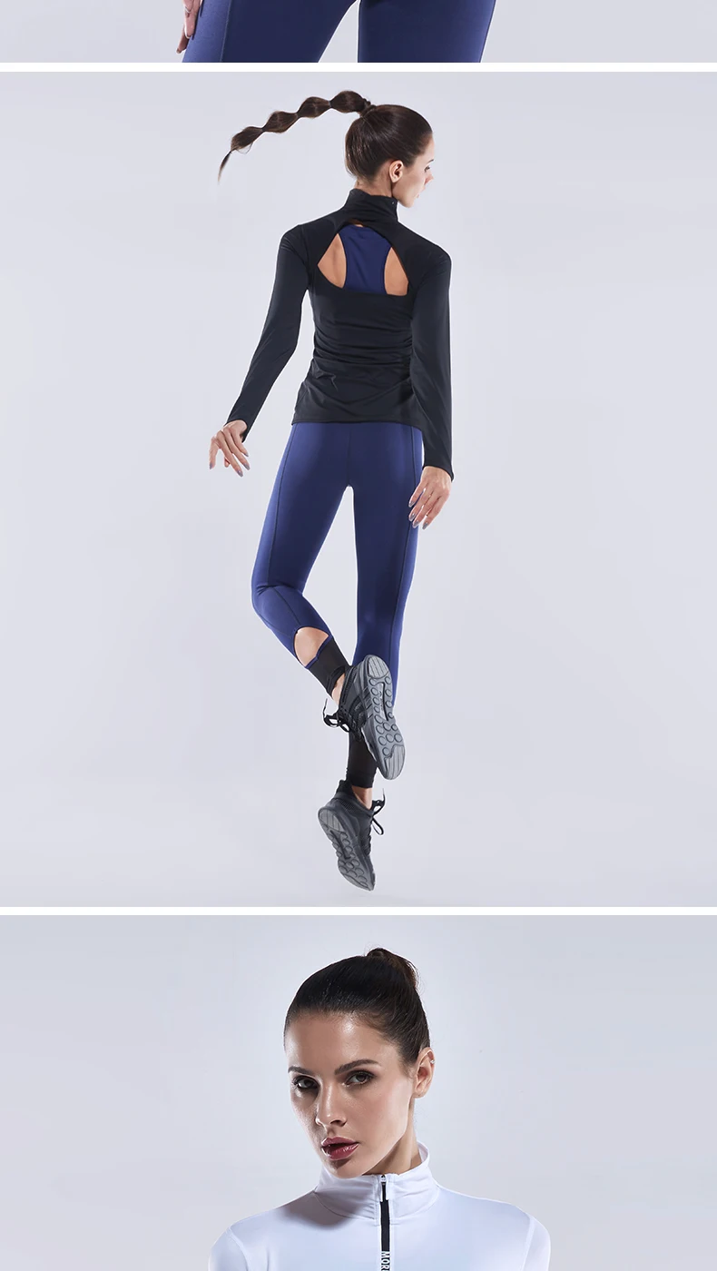 Vansydical, женские спортивные трико для спортзала, с рукавами, куртка для йоги, быстросохнущая одежда, осенняя и зимняя одежда для бега, фитнеса