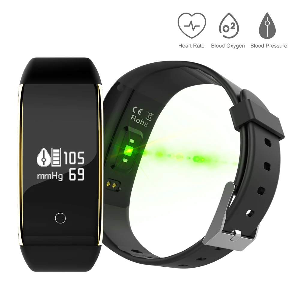 IP67 Waterproof Pedometer V9 Smart Blood Pressure Monitor