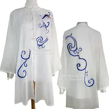 Customize Chinese Tai chi clothing Martial arts uniform taiji performance shawl embroidery for women men boy kids children girl