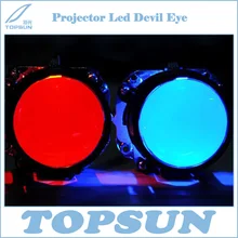 GZTOPHID 2 pcs/lot Super Bright Projector Led Devil Eye in Auto Lighting System with Cooling Fin for all Porjectors Lens