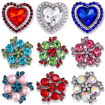 

Snap button 18 mm crystal metal snaps for snaps bracelets fit ginger snaps jewelry crystal snap TZ9148