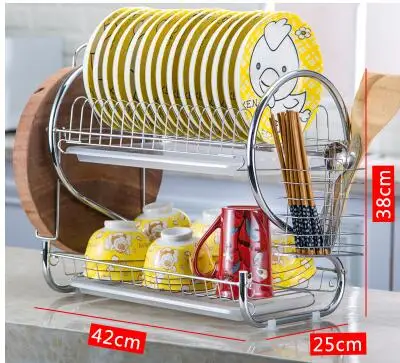 Dish rack Drain dishes plate rack .. Tableware tableware storage box. Kitchen racks 02