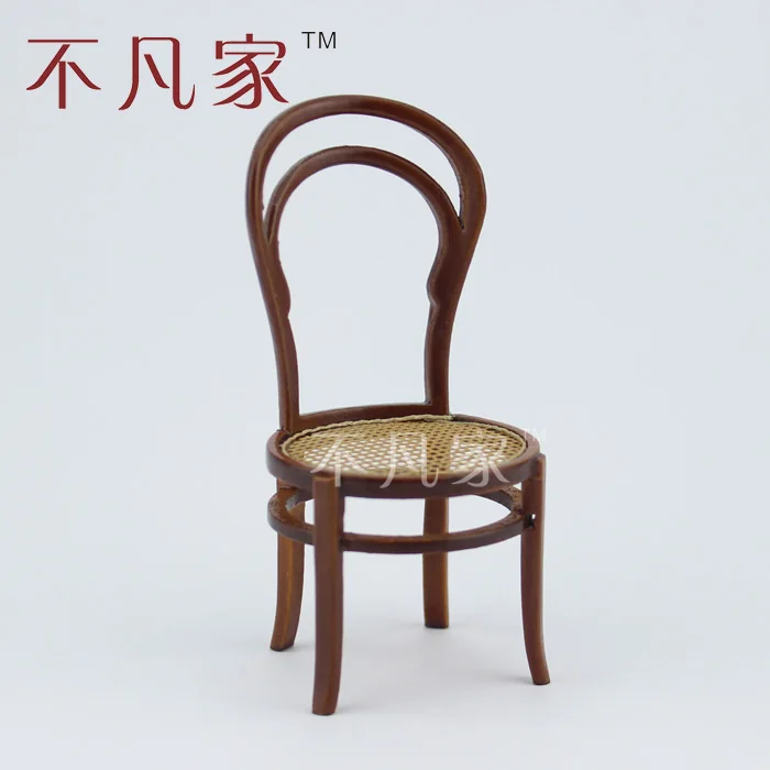 

Dollhouse 1/12 scale miniature furniture Wooden hand made Reticular Chair