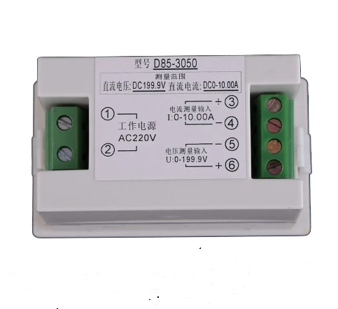 D85 3050Digital DC 0 199 9 V 10A Амперметр Вольтметр ЖК белый цифровой измеритель|Детали и