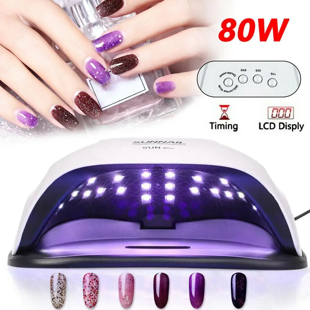 

SUN XPlus 80W LCD Display Timing UV LED Gel Nail Dryer Curing Manicure Lamp