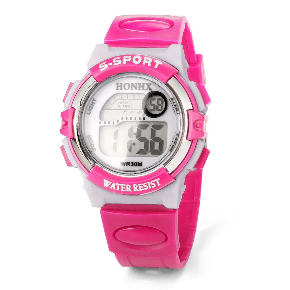 Мульти спортивные электронные спортивные цифровые часы ребенок для девочек и мальчиков 2019 водостойкие спортивные часы одежда заплыва 5bar